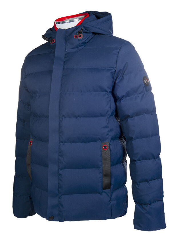 Herren-Steppjacke Hamburg – seitliche Druckknopftaschen – Bild 4