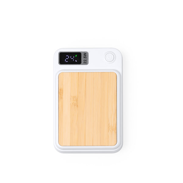 POWER BANKS GUNDER – aus Bambus mit Magnet