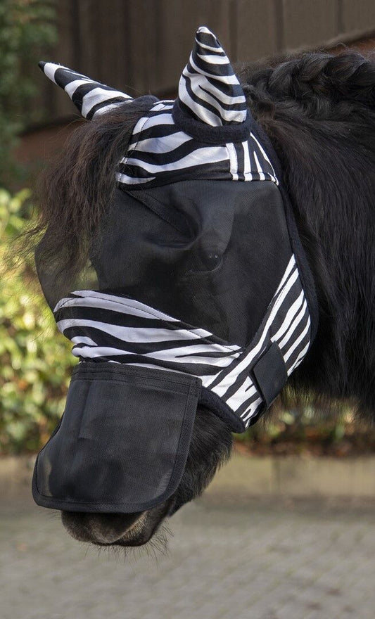 Fliegenschutzmaske Zebra – Shetty – Bild 1