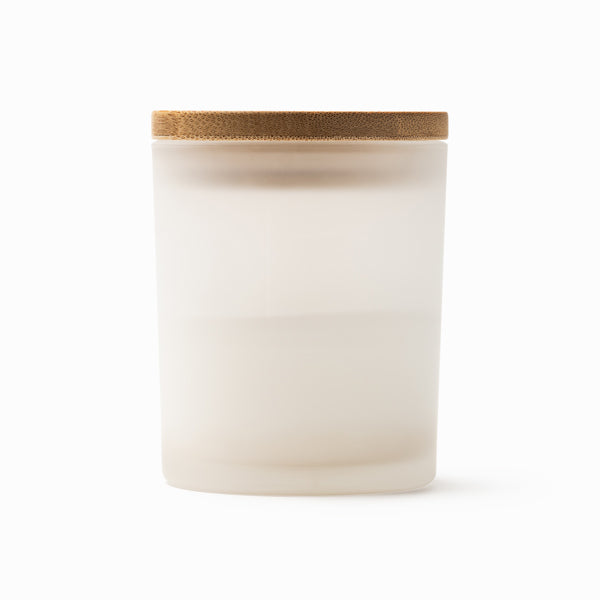 KERZEN VANILA – aus Glas und Bambus