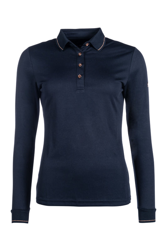 Poloshirt Rosegold Glamour – Style, Langarm – Bild 2