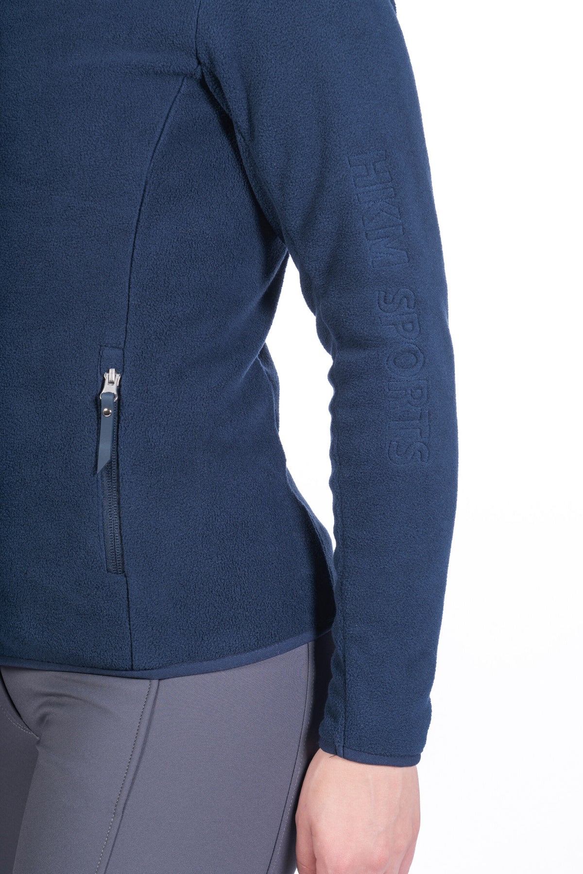 Fleecejacke Basil – großer Stehkragen mit Klettverschluss – Bild 4