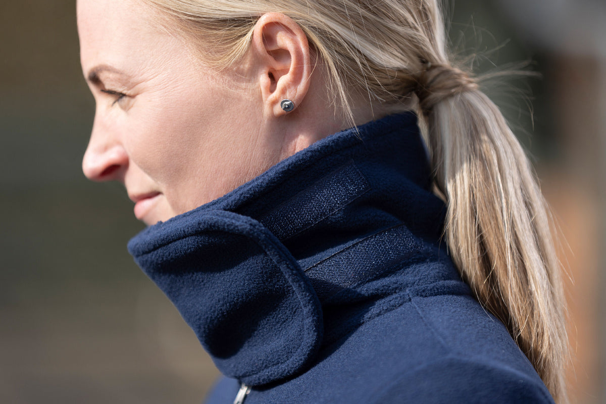 Fleecejacke Basil – großer Stehkragen mit Klettverschluss – Bild 14