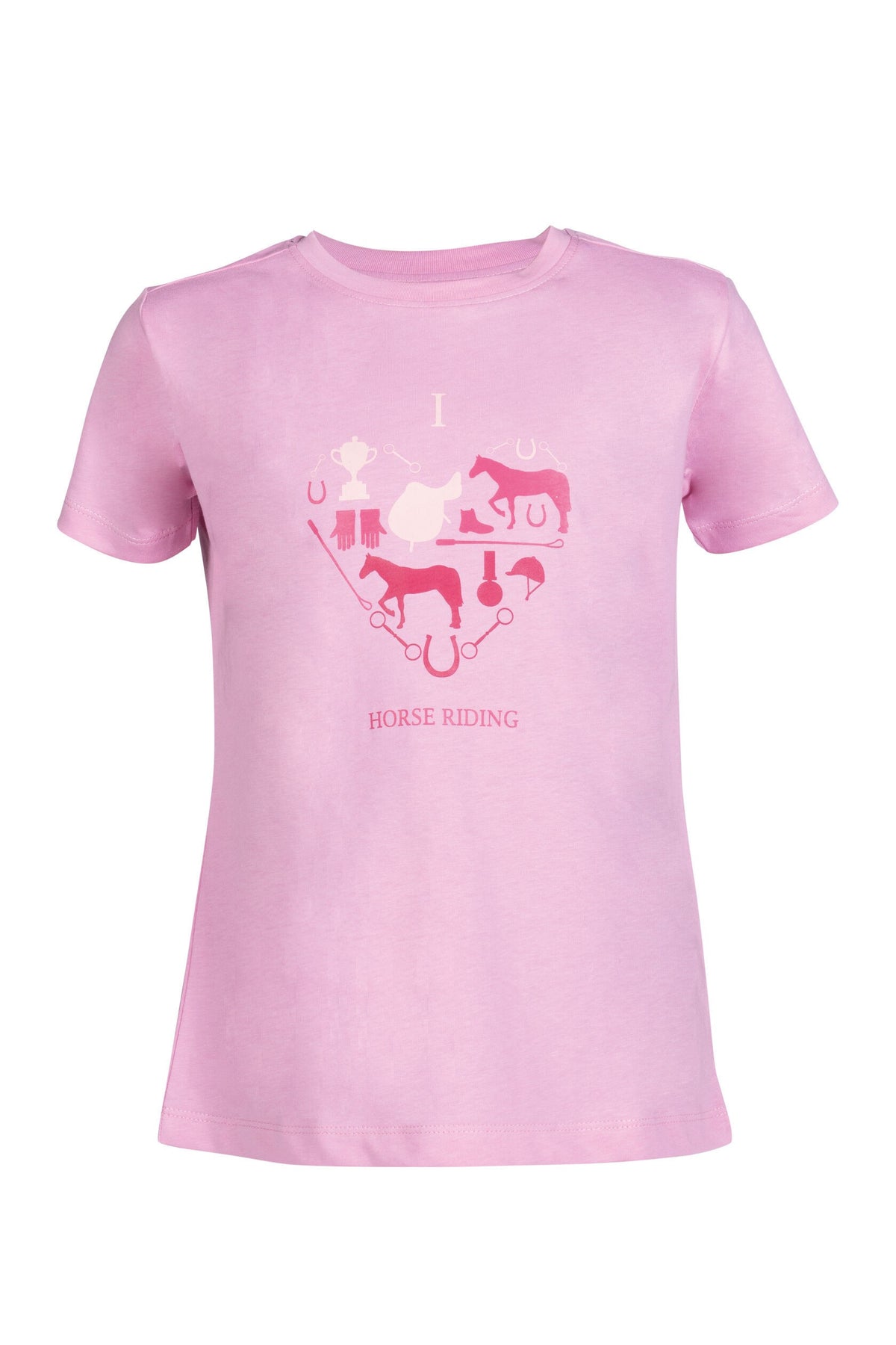 Kinder-T-Shirt I love horse riding – 100% Baumwolle – Bild 1