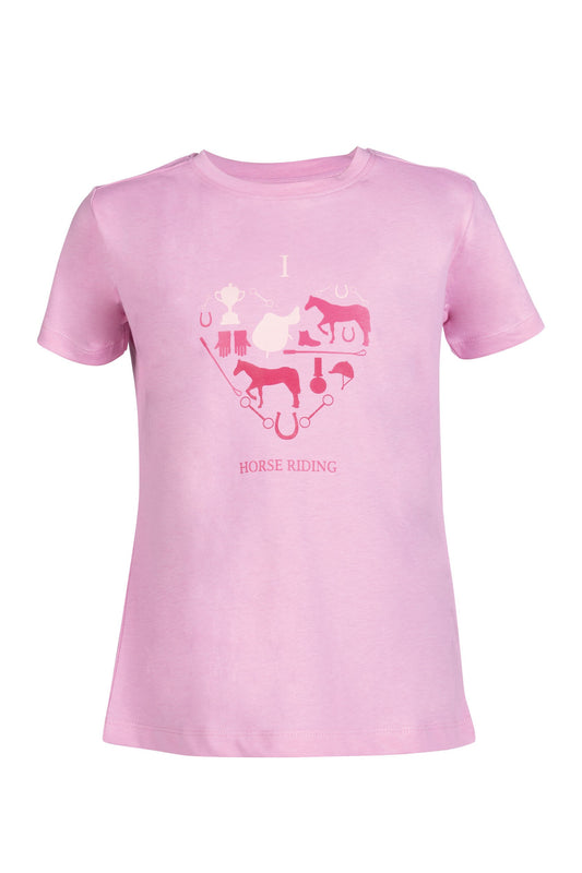 Kinder-T-Shirt I love horse riding – 100% Baumwolle – Bild 1