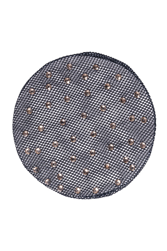 Haarnetz Rosegolden Sparkle – elastisch – Bild 1