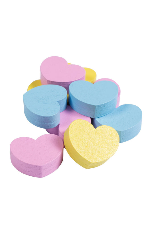 Leckerlis aus Holz Hearts – bunte Leckerlis zum Füttern des Spielzeugtieres – Bild 1