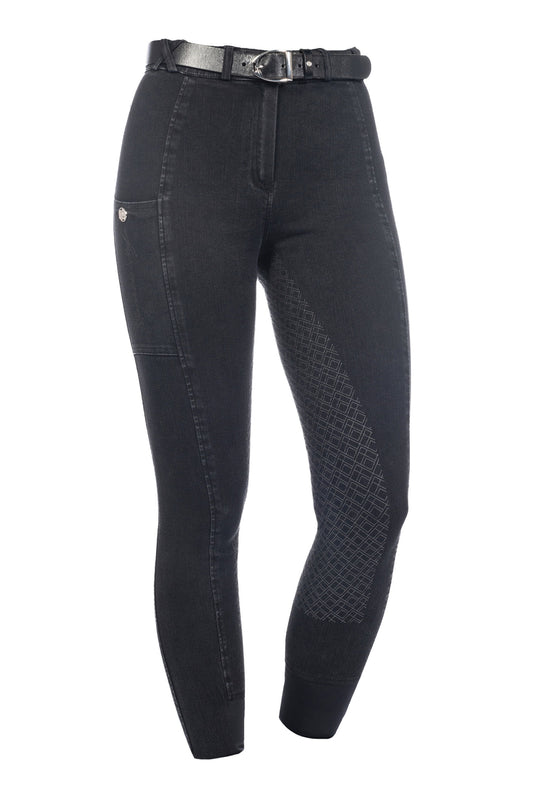 Reithose Harbour Island Denim – Silikon-Vollbesatz – Bild 1