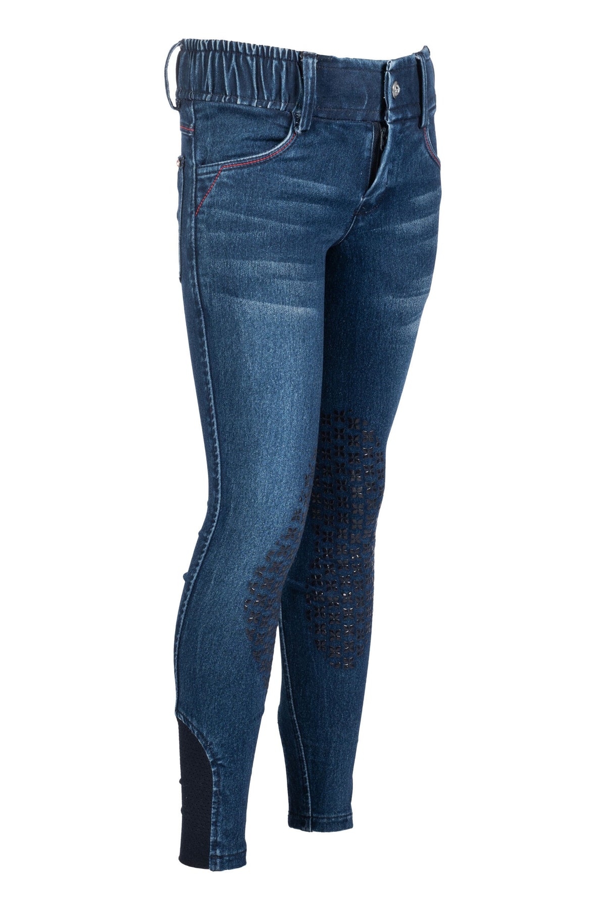 Reithose Aymee Denim – Silikon-Kniebesatz – Bild 1