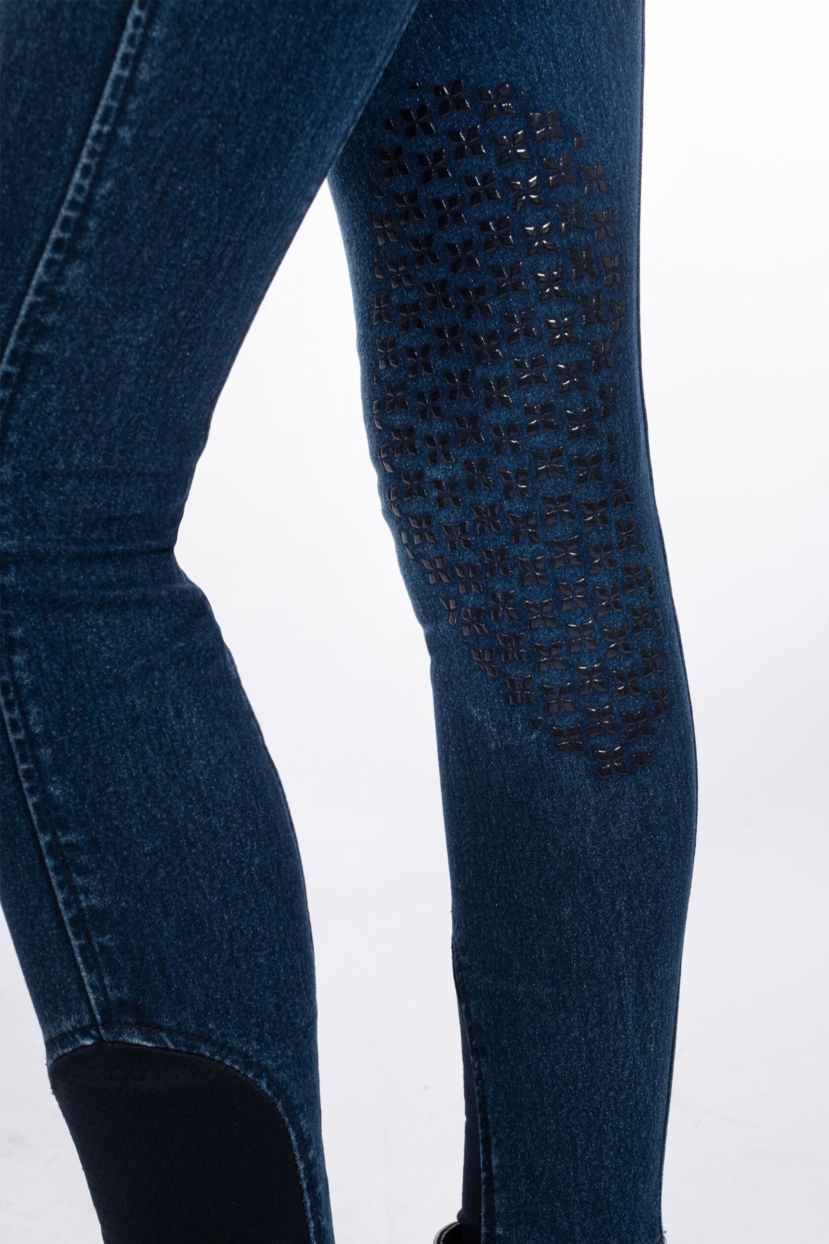 Reithose Aymee Denim – Silikon-Kniebesatz – Bild 9