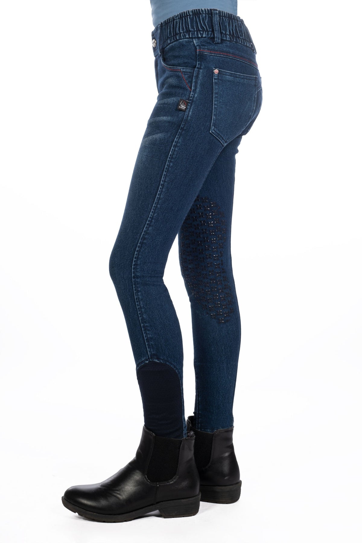 Reithose Aymee Denim – Silikon-Kniebesatz – Bild 11