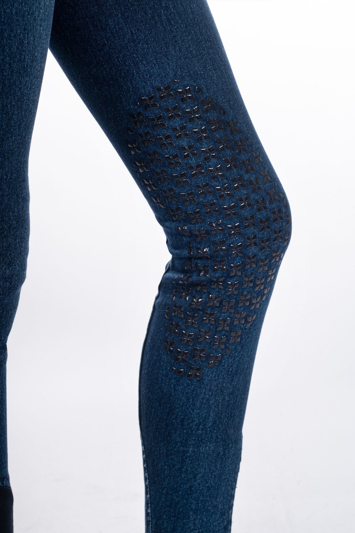 Reithose Aymee Denim – Silikon-Kniebesatz – Bild 5