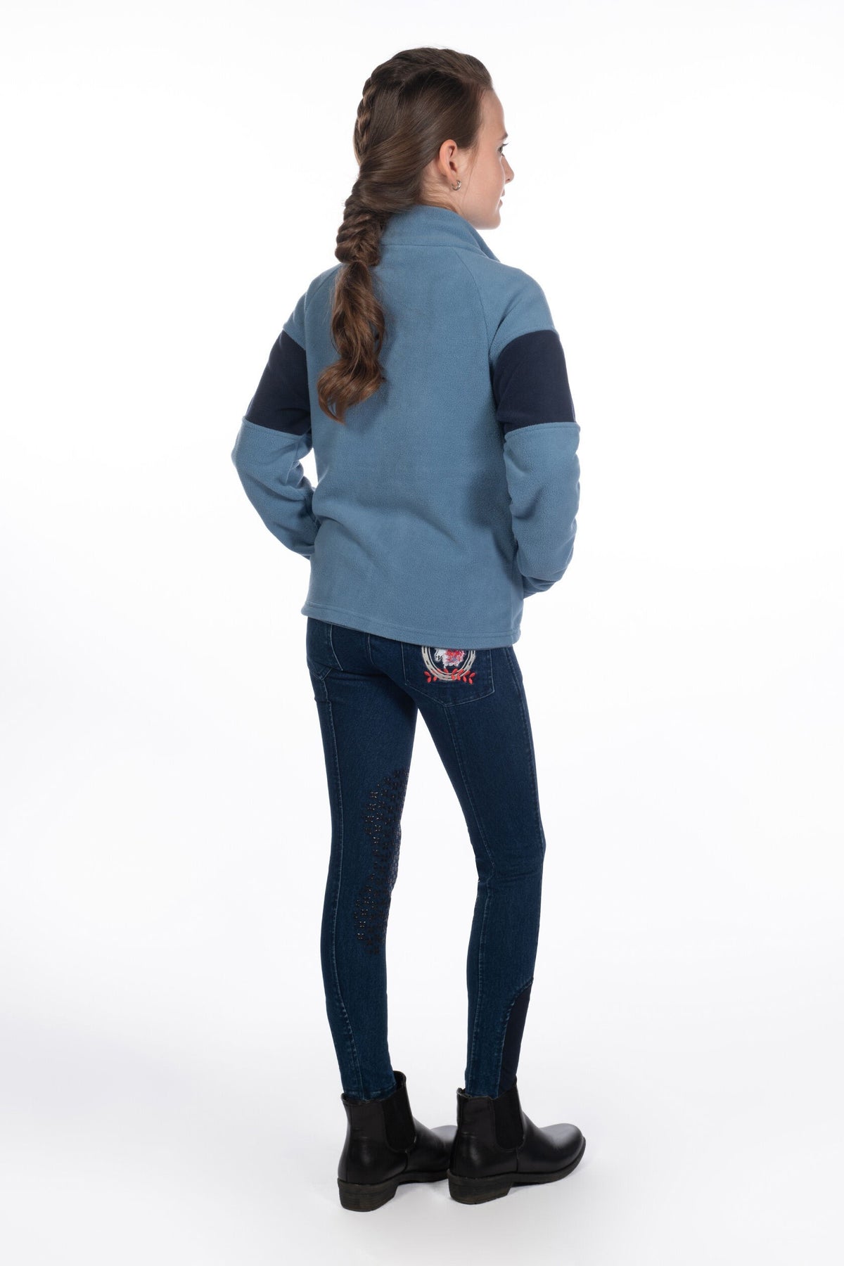 Reithose Aymee Denim – Silikon-Kniebesatz – Bild 8