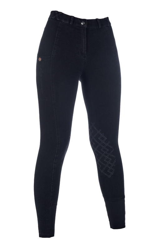 Reithose Harbour Island Denim – Silikon-Kniebesatz – Bild 1