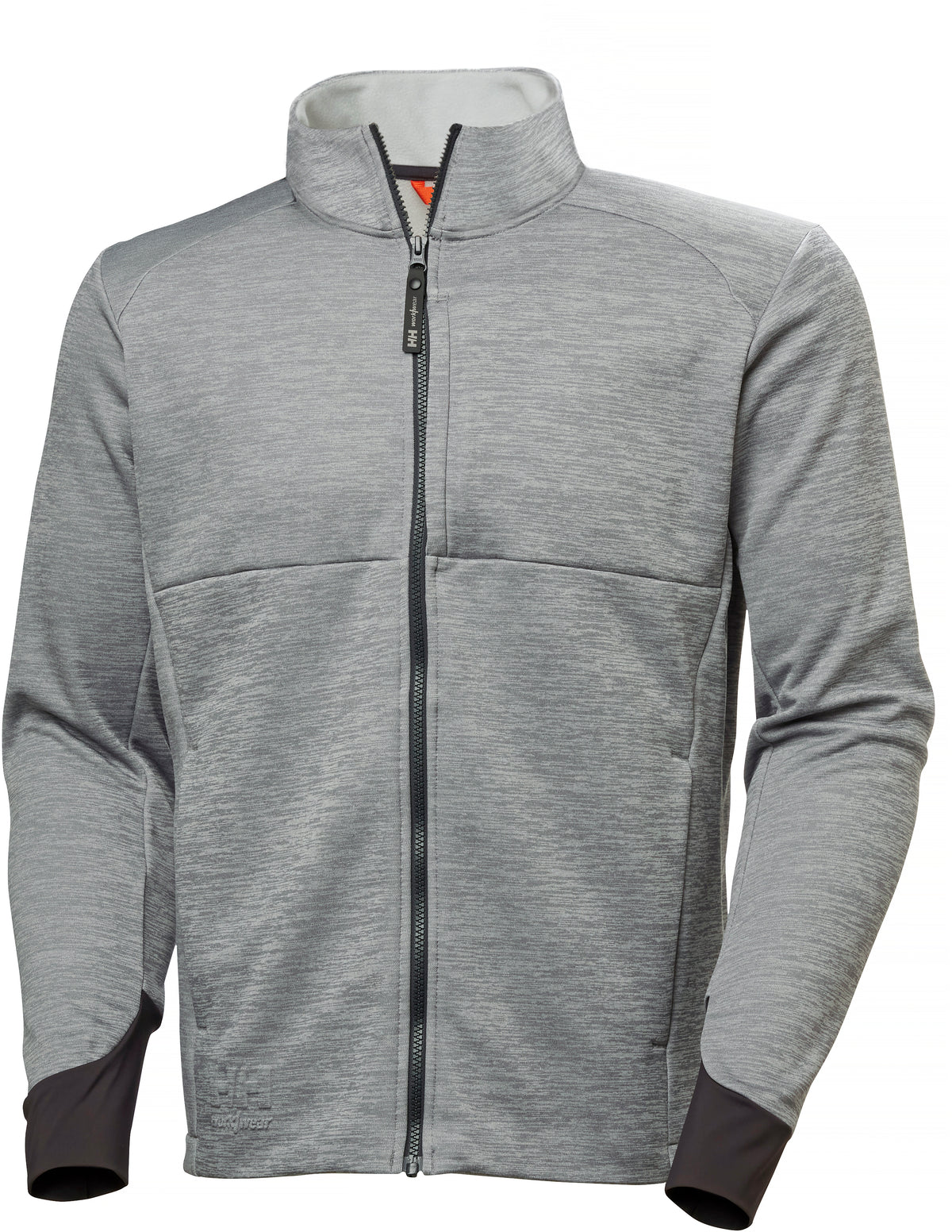 Fleecejacke Tech Midlayer 72380 ? elastische ?rmelb?ndchen – Graumeliert