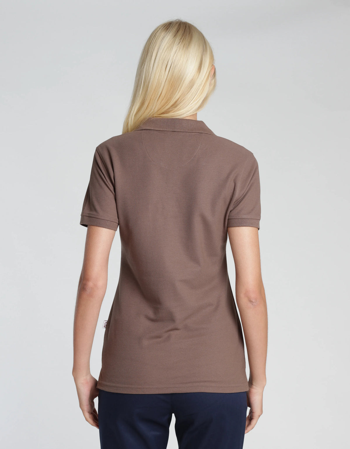 Poloshirt Susa Lady mit offener Knopfleiste – taupe – Farbcode 3013 – Bild 2
