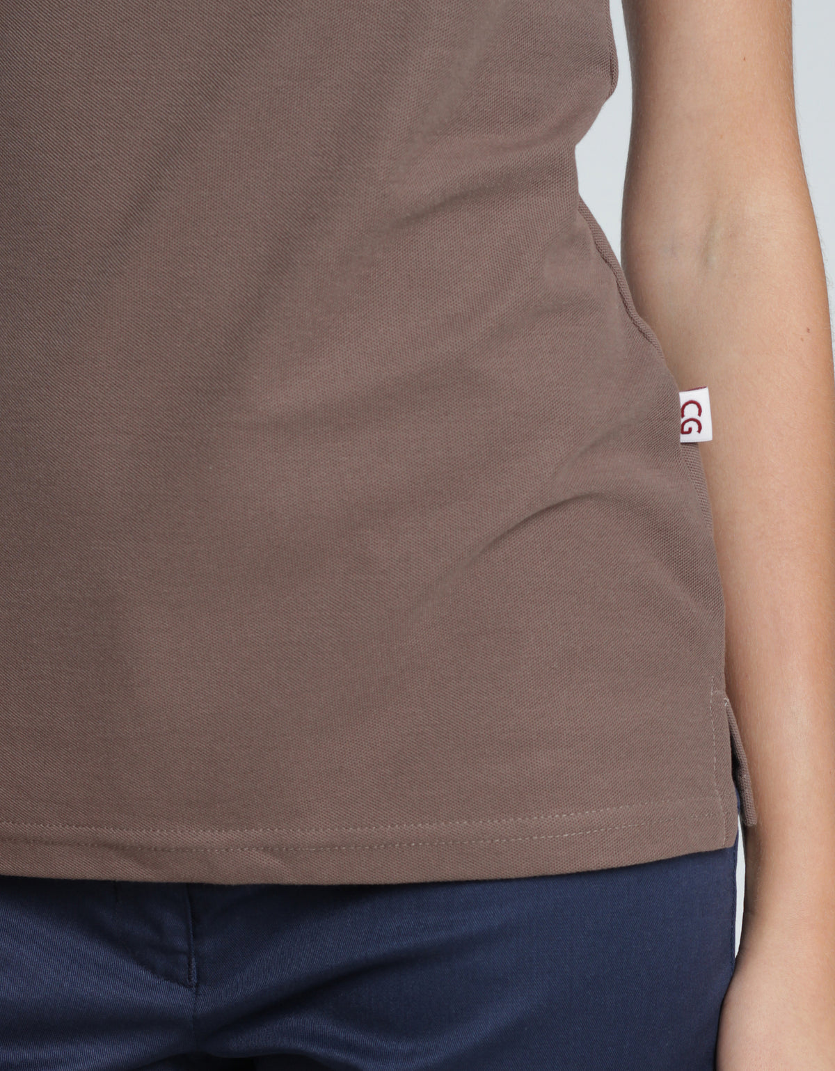 Poloshirt Susa Lady mit offener Knopfleiste – taupe – Farbcode 3013 – Bild 4