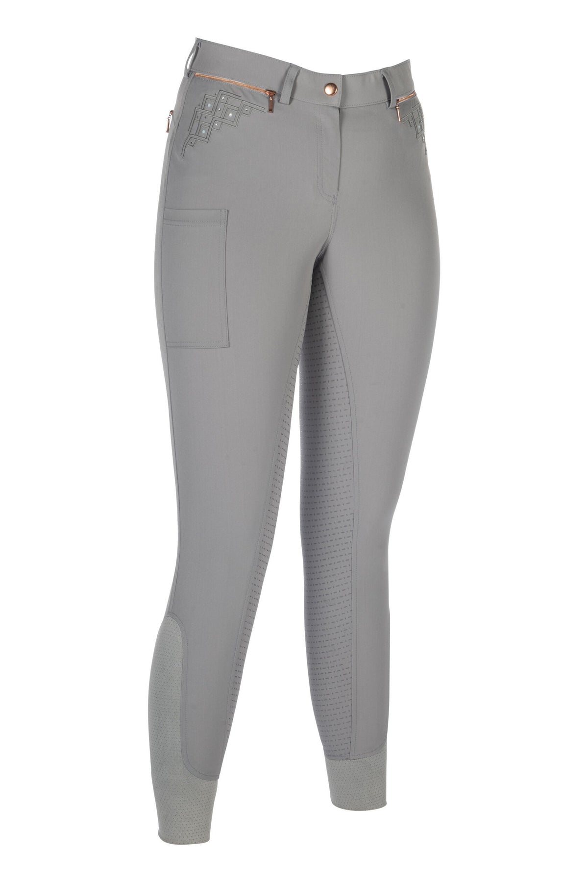 Reithose Rosegold Sparkle – Style Sil.-Vollbesatz – Bild 1