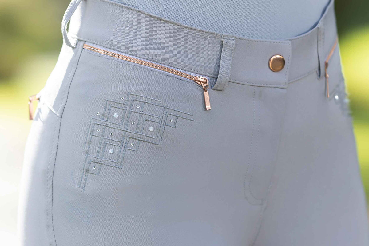 Reithose Rosegold Sparkle – Style Sil.-Vollbesatz – Bild 7