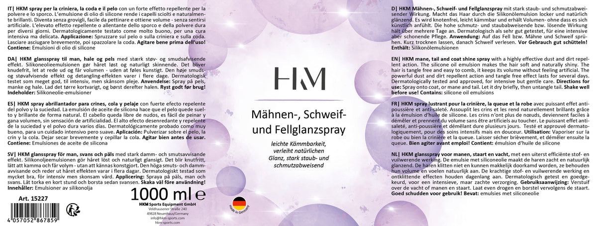 Mähnenspray 1000 ml 15227 – erleichtert die Kämmbarkeit – Bild 2