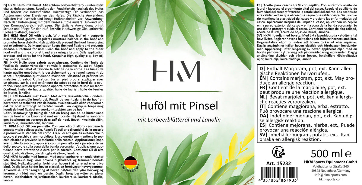 Huföl mit Pinsel, 500 ml 15232 – hält den Huf elastisch – Bild 4