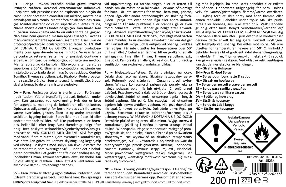 Strahl- & Hufspray, 200 ml 15234 – pflegt die Hufsohle – Bild 6