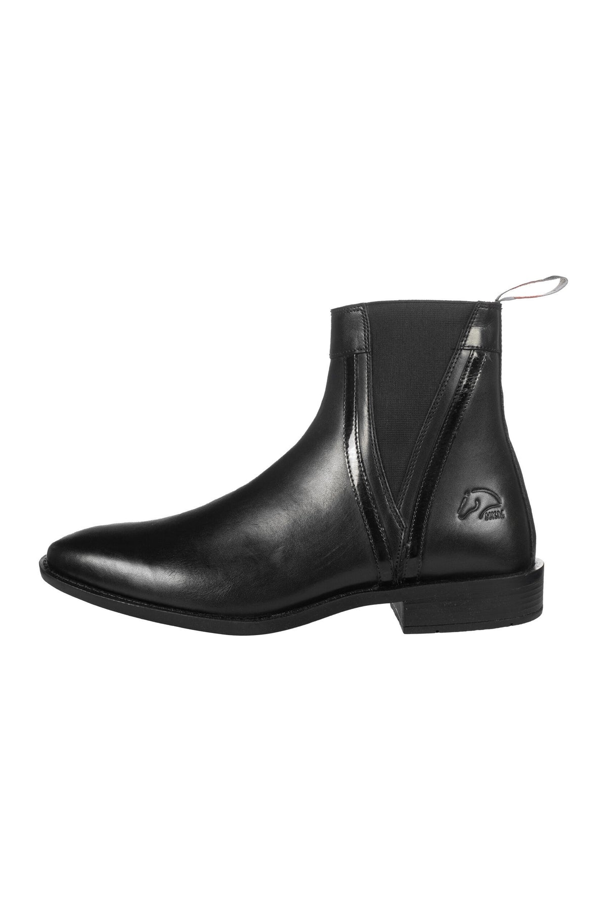 Jodhpur Stiefelette Lack – elastische Anti-Rutsch-Gummisohle mit Absatz – Bild 1