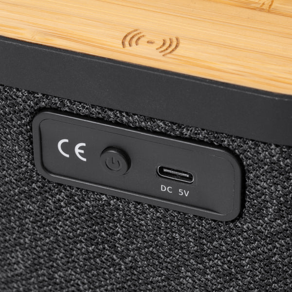 BLUETOOTH-LAUTSPRECHER BIANKI – aus Bambus und RPET aus recyceltem Polyester – Bild 3