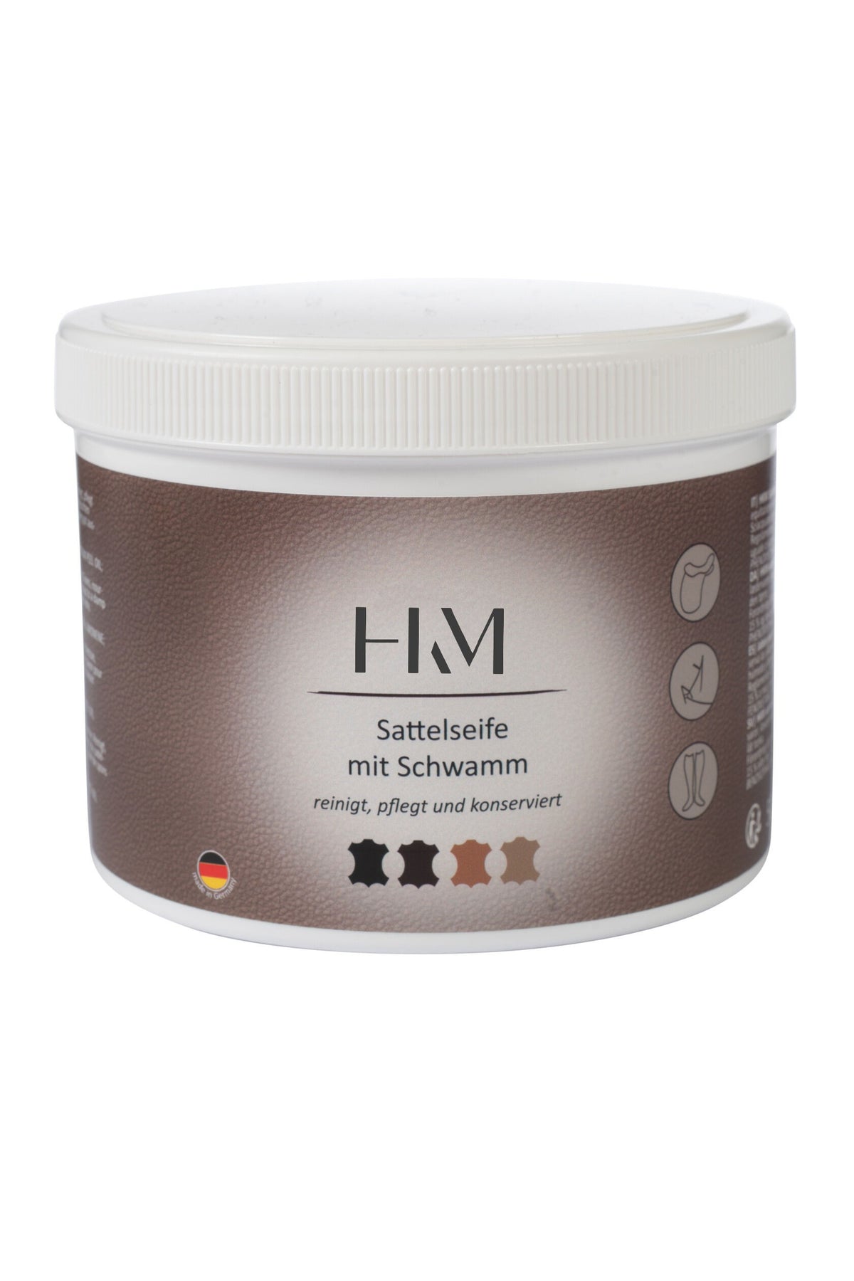 Sattelseife mit Schwamm 500 ml 15461 – rückfettende Lederseife – Bild 1