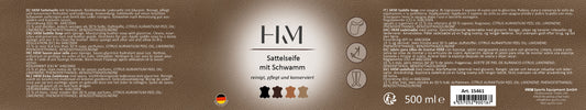 Sattelseife mit Schwamm 500 ml 15461 – rückfettende Lederseife – Bild 2