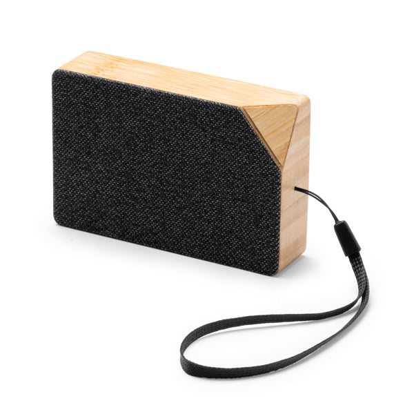 BLUETOOTH-LAUTSPRECHER YUNKER – aus Recyceltes RPET-Polyester und Bambus. – Bild 2
