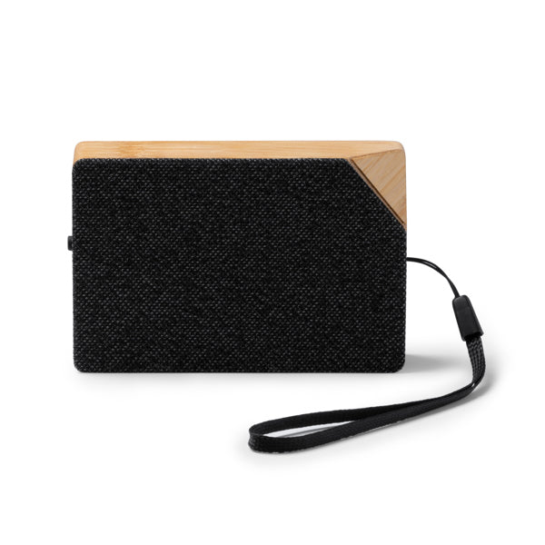 BLUETOOTH-LAUTSPRECHER YUNKER – aus Recyceltes RPET-Polyester und Bambus. – Bild 1