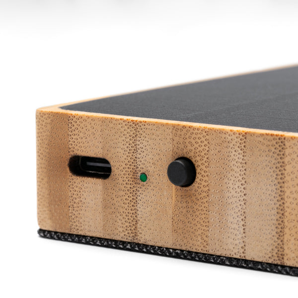 BLUETOOTH-LAUTSPRECHER YUNKER – aus Recyceltes RPET-Polyester und Bambus. – Bild 3