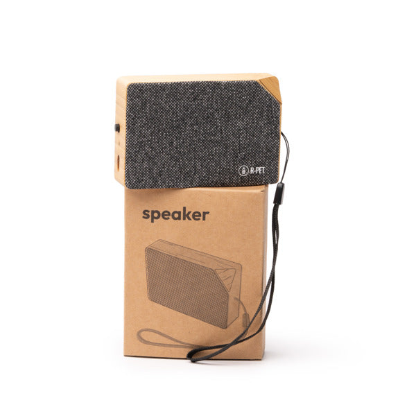 BLUETOOTH-LAUTSPRECHER YUNKER – aus Recyceltes RPET-Polyester und Bambus. – Bild 8