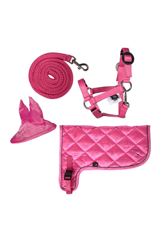 Neonset Hobby Horsing – Set aus Halfter, Decke und Fliegenhaube – Bild 1