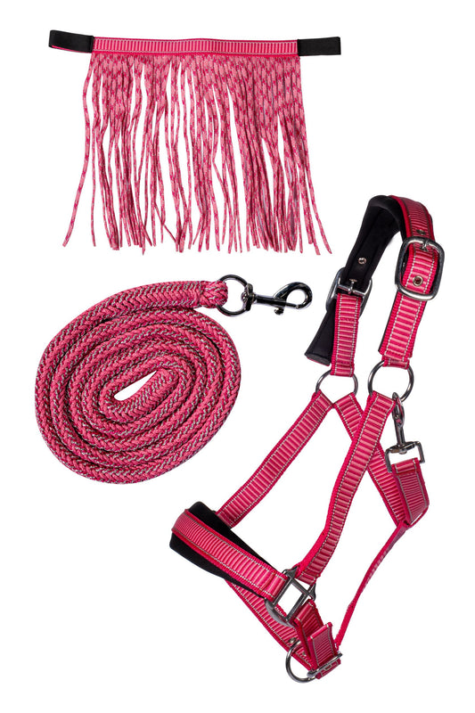 Halfter-Set Lilly – mit Karabiner & Fliegenfransen – Bild 2