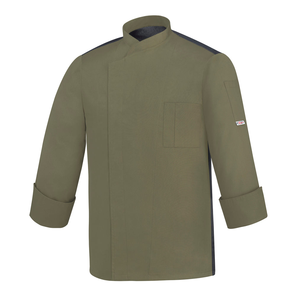 Unisex-Kochjacke Ottavio ML – Olive green – Bild 1