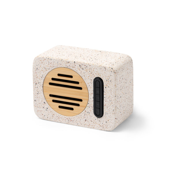BLUETOOTH-LAUTSPRECHER MILER – aus Recycelter Terrazzo-Stein und Bambus. – Bild 2
