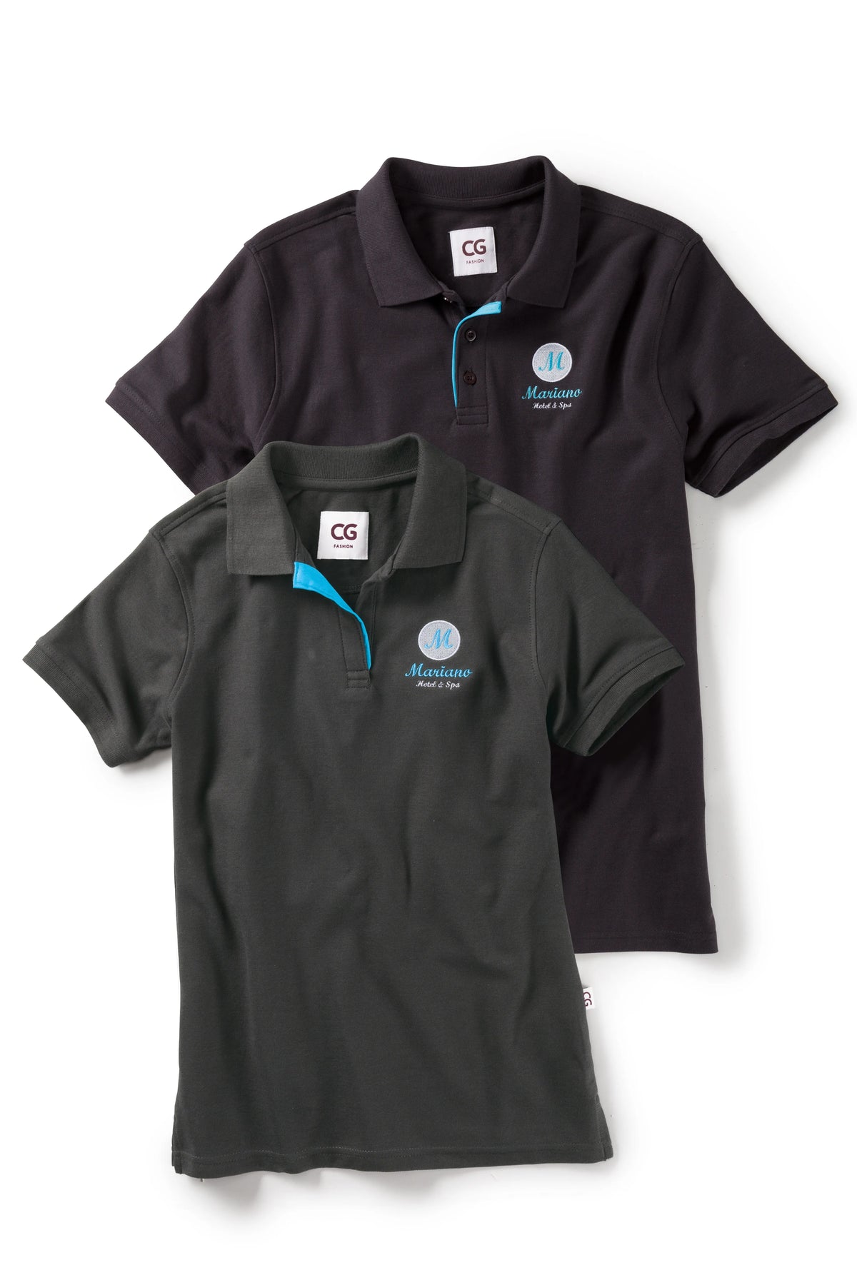 Poloshirt Susa Lady mit offener Knopfleiste – hellblau – Farbcode 5005 – Bild 6