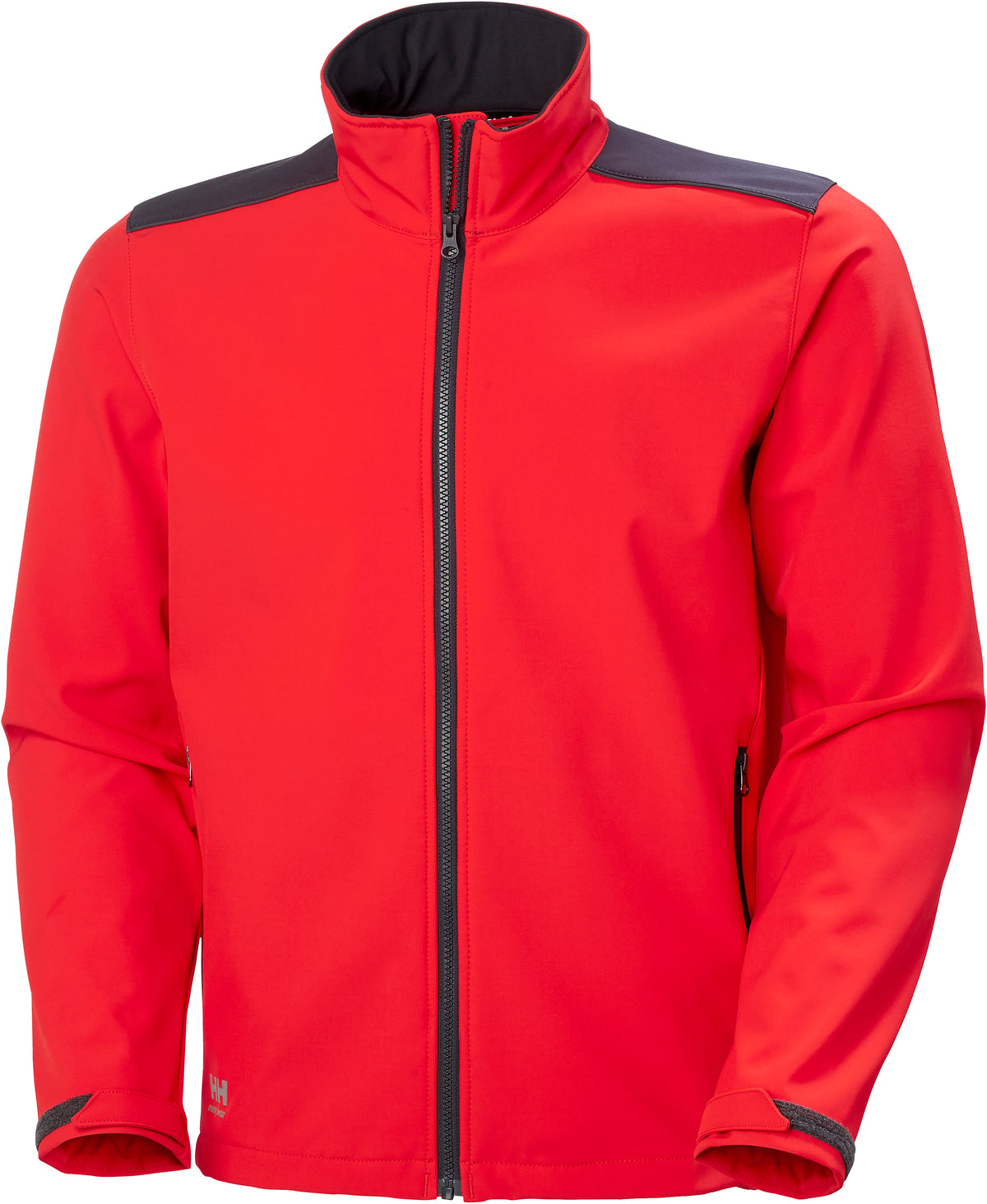 Herren-Softshelljacke Manchester 74085 dreilagig – Alert Red/Ebony