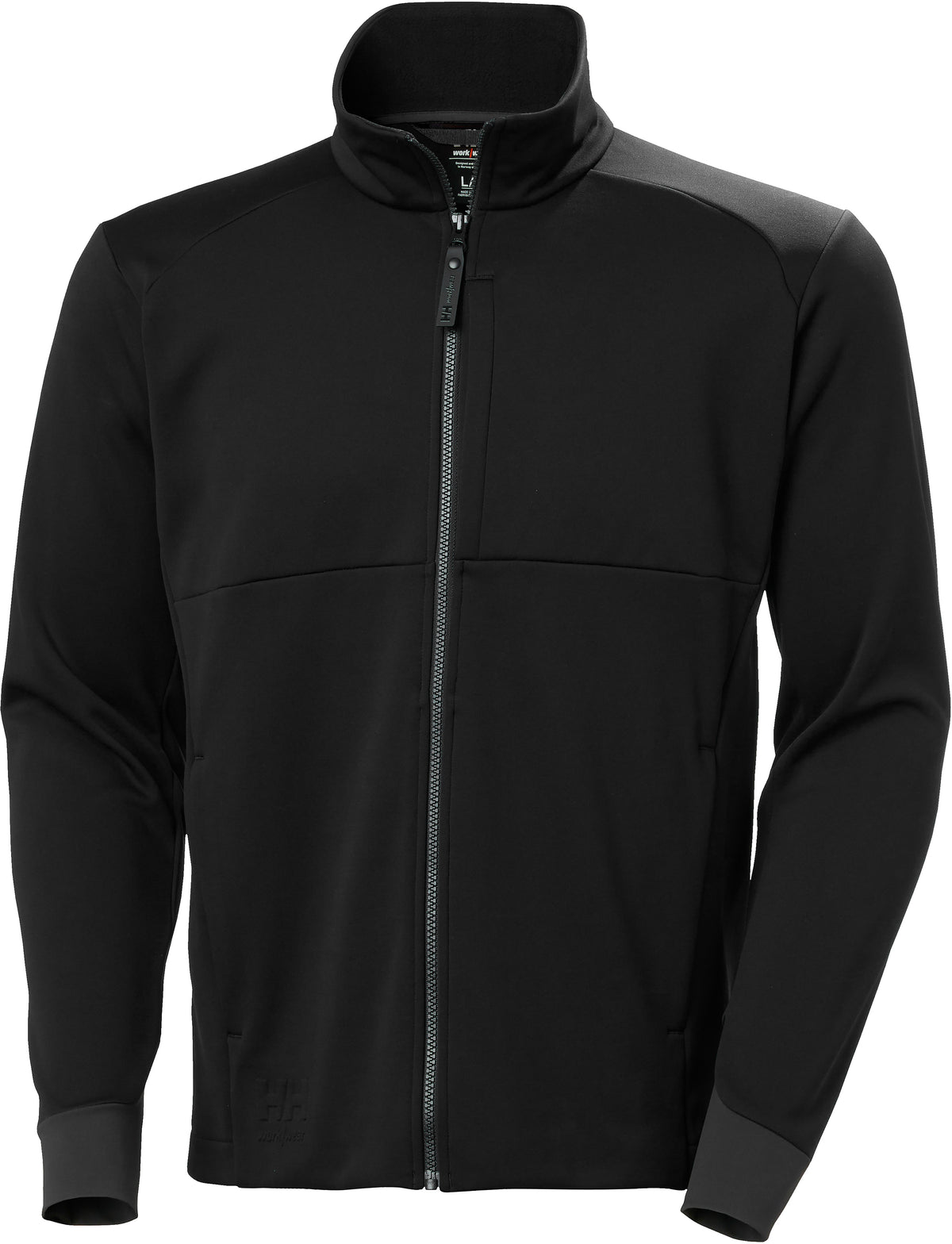 Fleecejacke Tech Midlayer 72380 ? elastische ?rmelb?ndchen – Schwarz