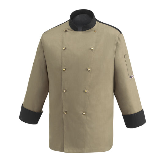 Unisex-Kochjacke Color – Khaki – Bild 1