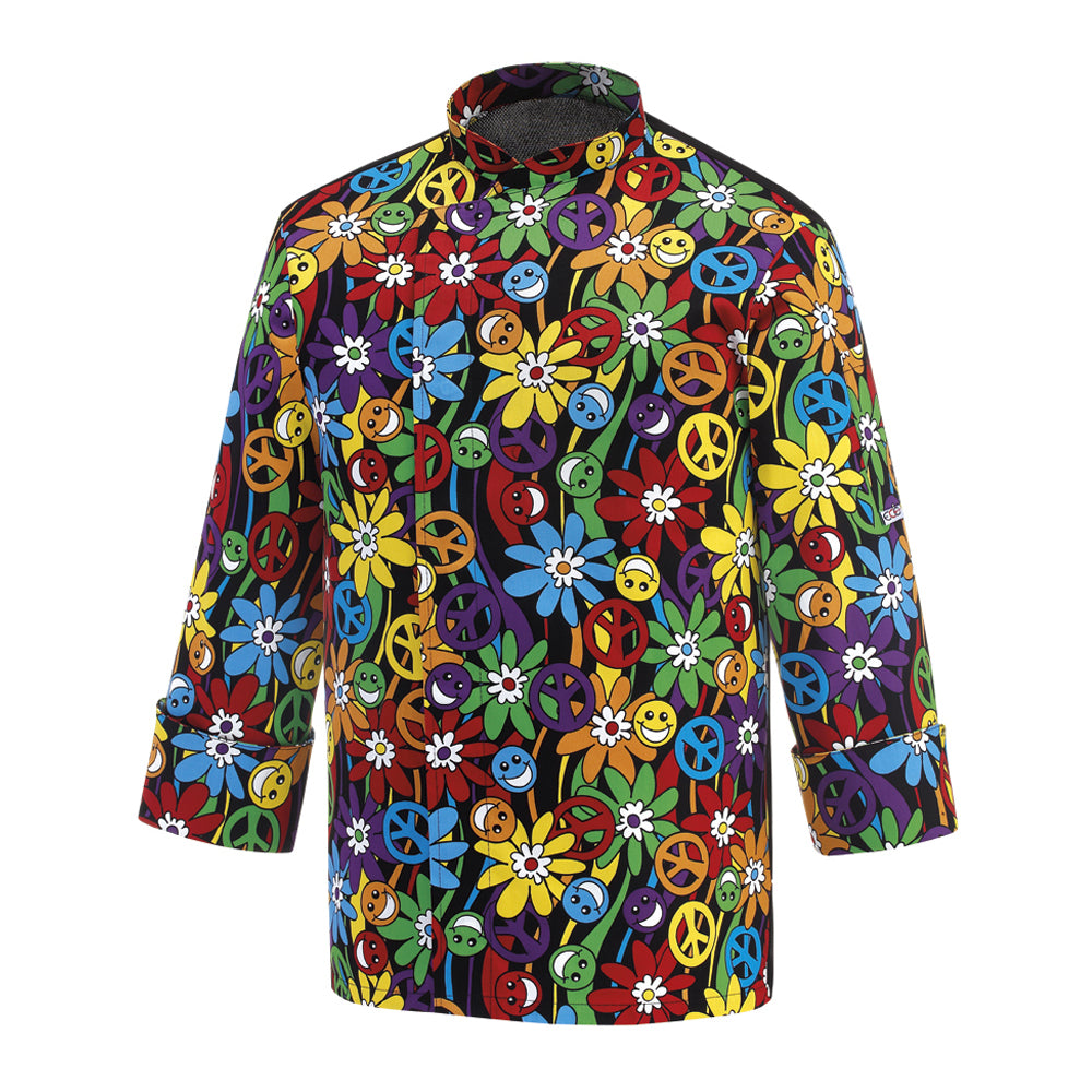 Unisex-Kochjacke Fantasy – Peace and love – Bild 1