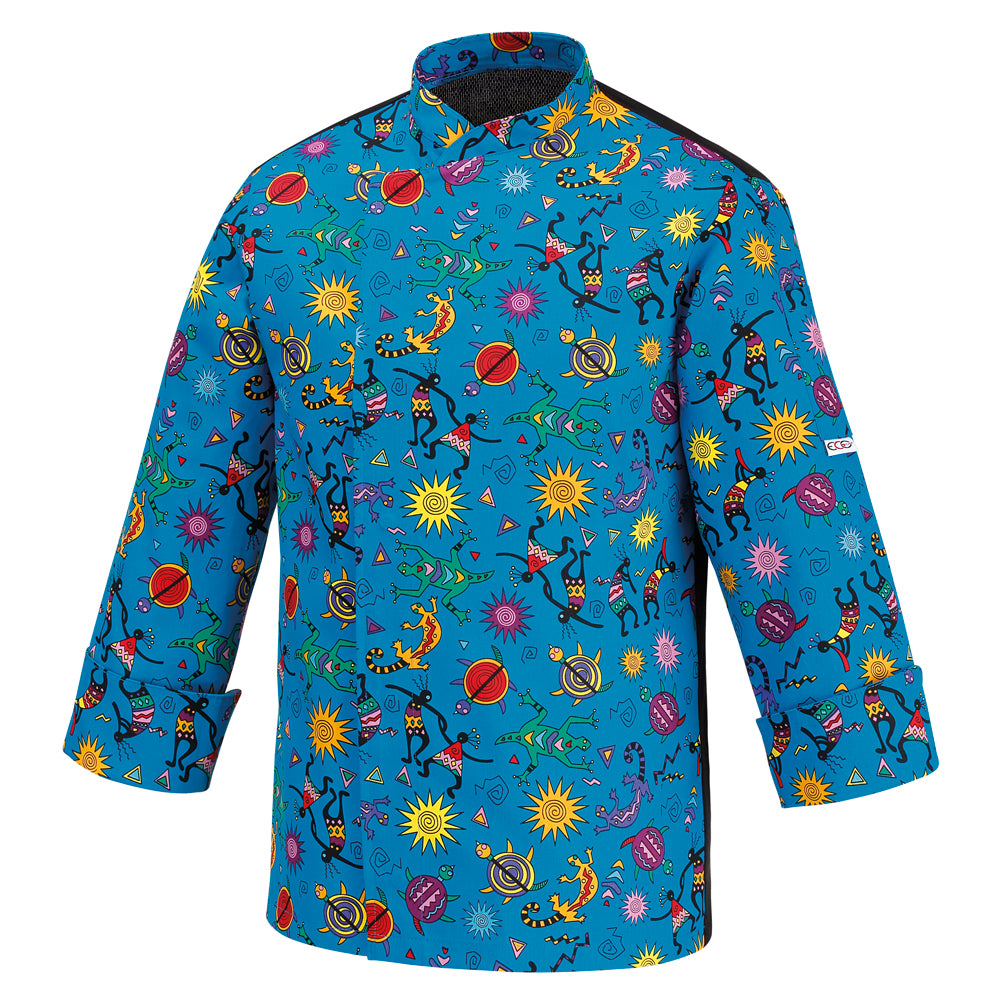 Unisex-Kochjacke Fantasy – Batik – Bild 1