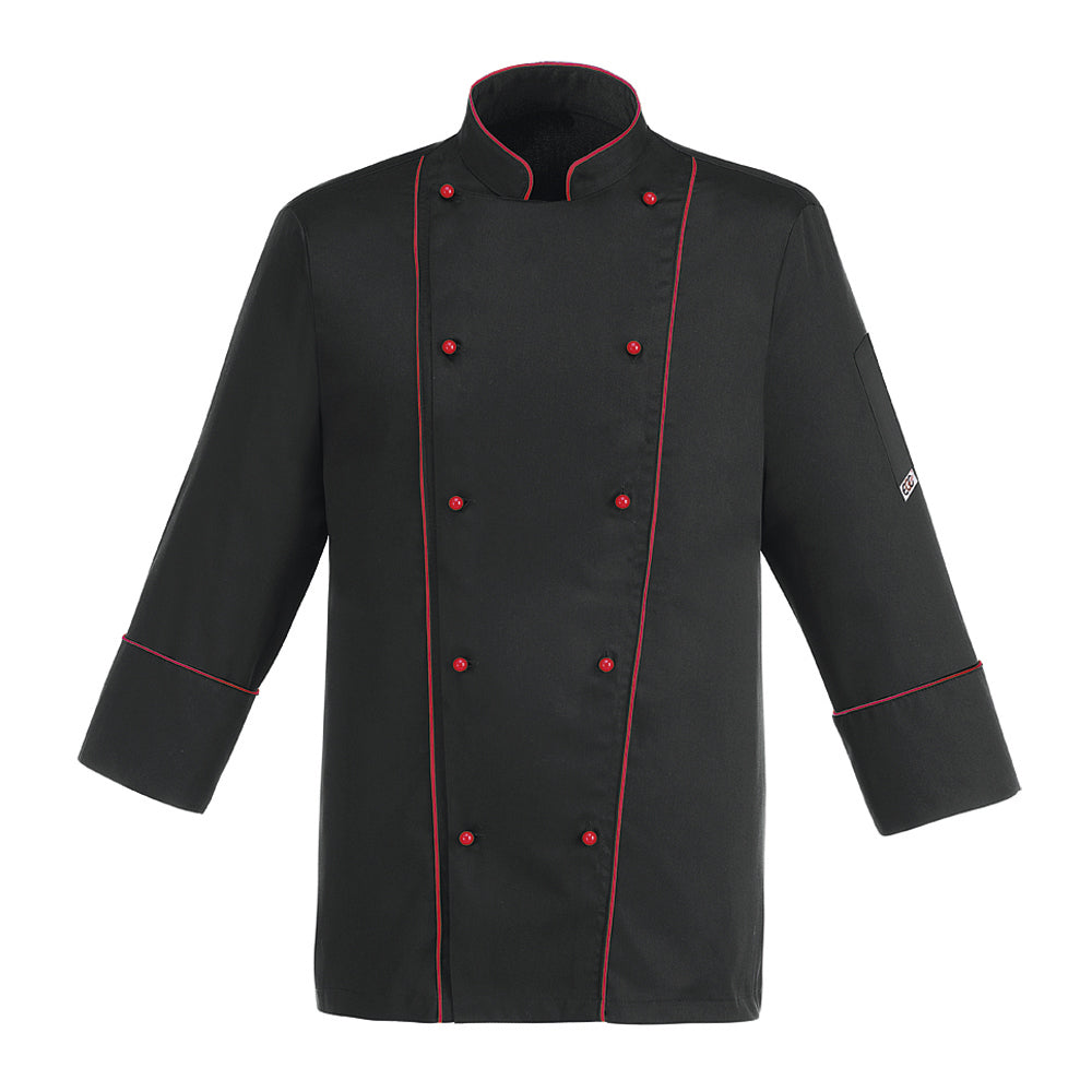 Unisex-Kochjacke Profile – Schwarz – Bild 1