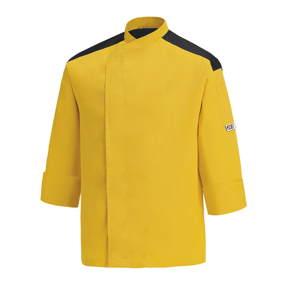 Unisex-Kochjacke First – Gelb – Bild 1