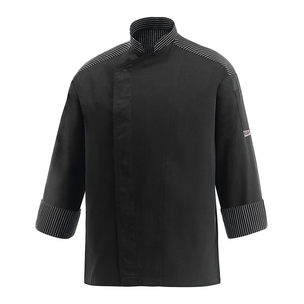 Unisex-Kochjacke Lux – Schwarz – Bild 1