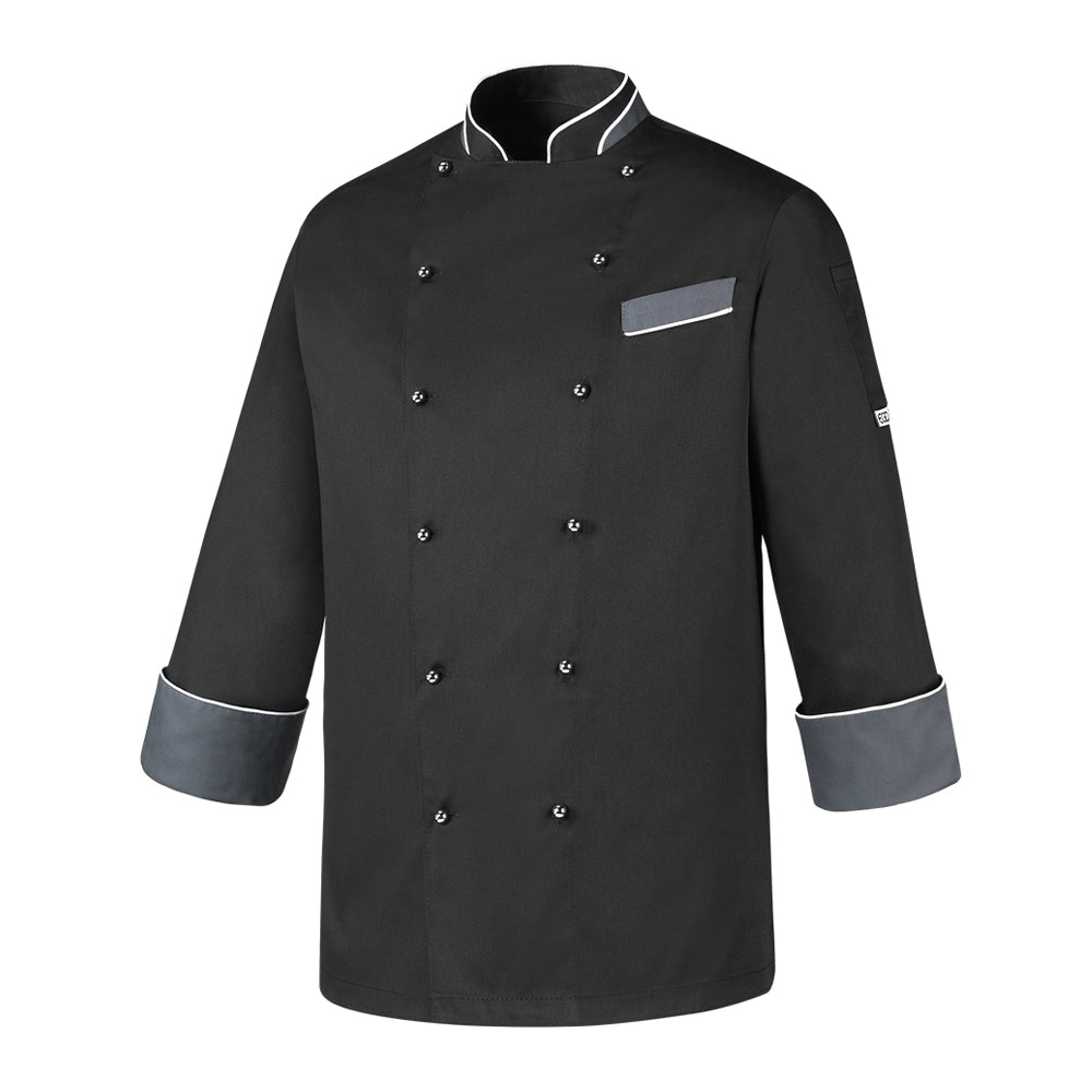 Unisex-Kochjacke Heat – Schwarz – Bild 1