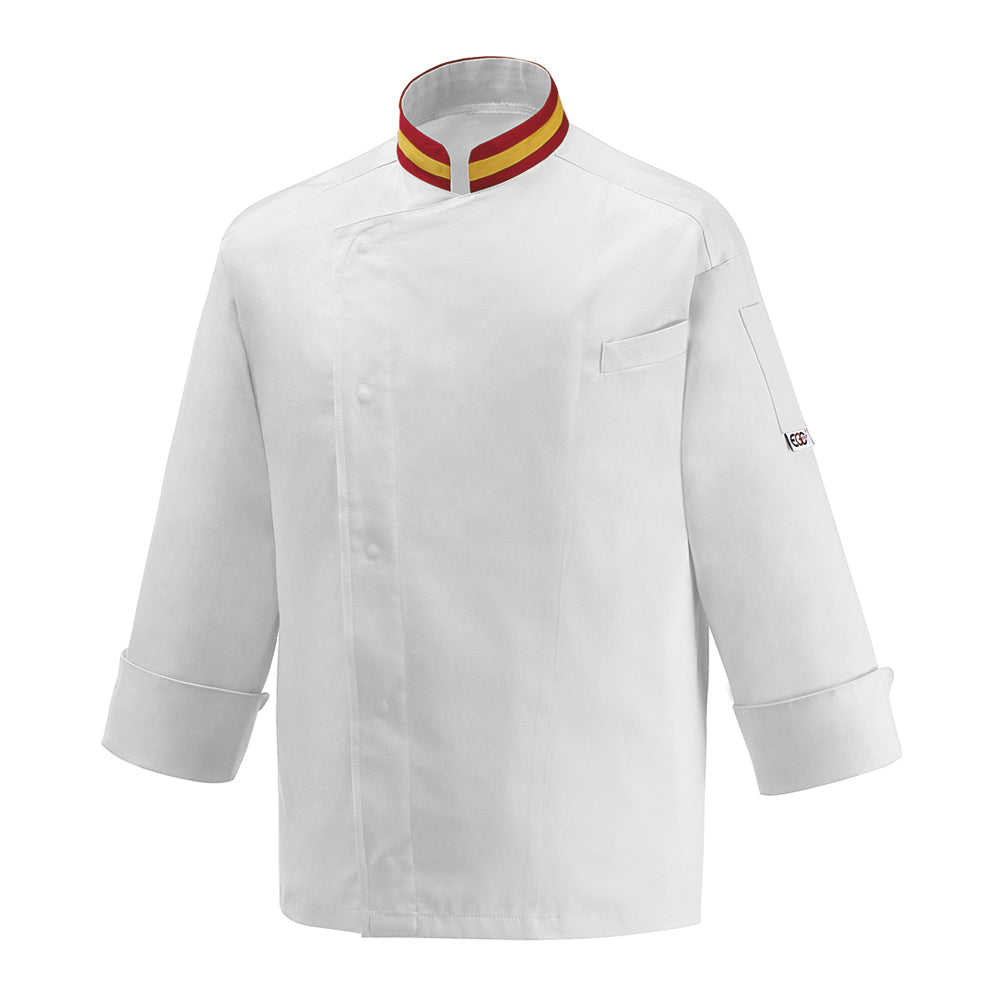 Unisex-Kochjacke Nations – Weiß – Bild 1