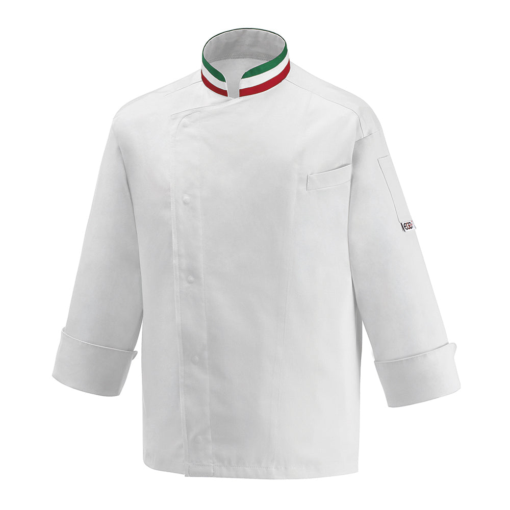 Unisex-Kochjacke Nations – Weiß – Bild 1